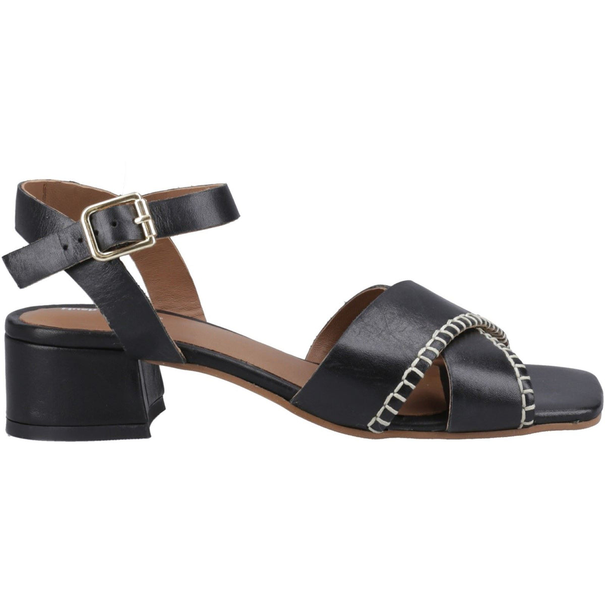 Hush Puppies Lyla Heeled Leather Women's Black Heels