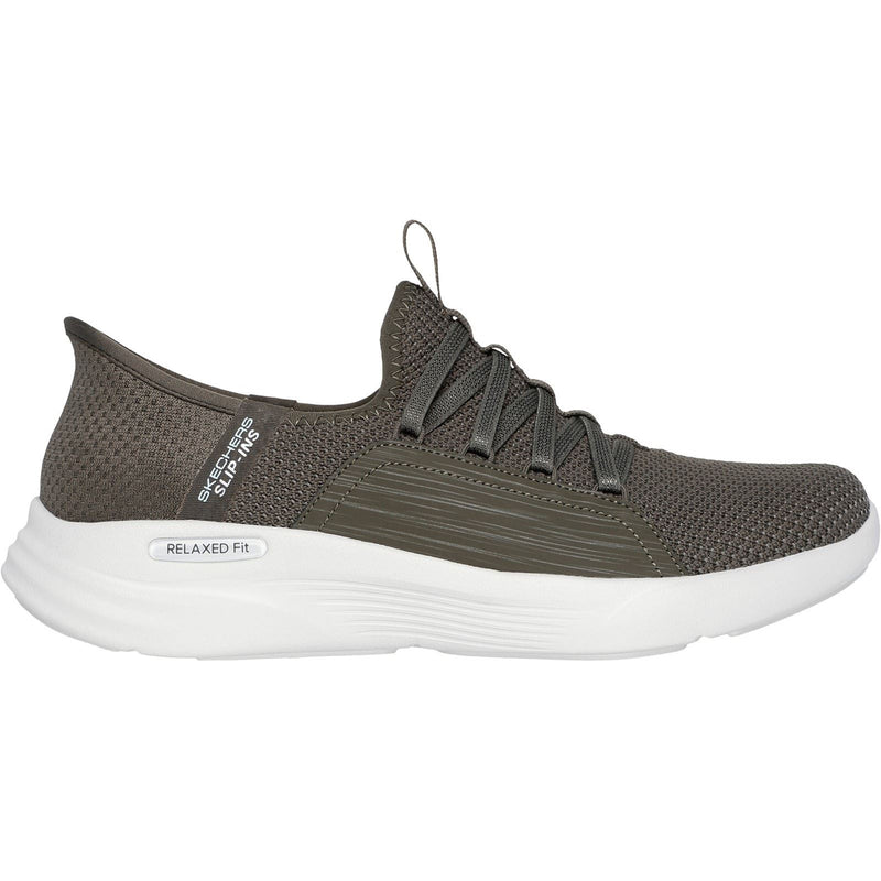 Skechers Relaxed Fit Sport - Ballet Chic Textile Women's Olive Trainers