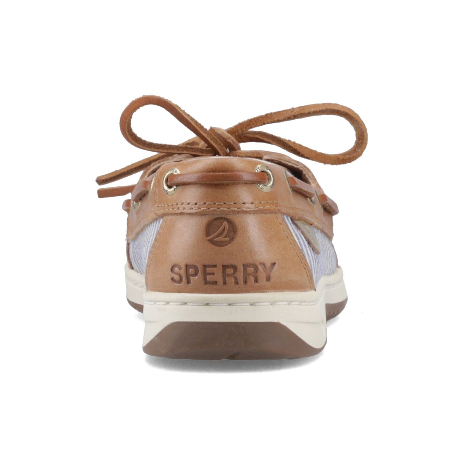 Sperry Angelfish Leather & Cotton Women's Peanut Boat Shoes
