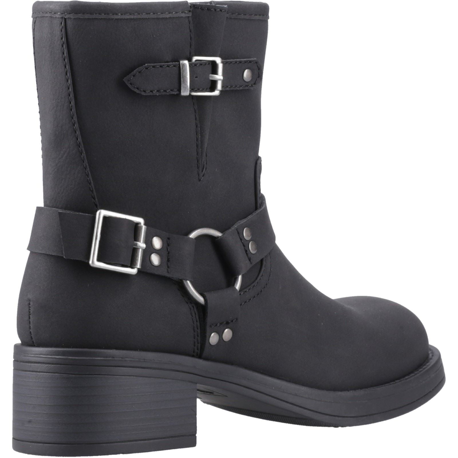 Rocket Dog Nino Faux Leather Women's Black Heeled Ankle Boots