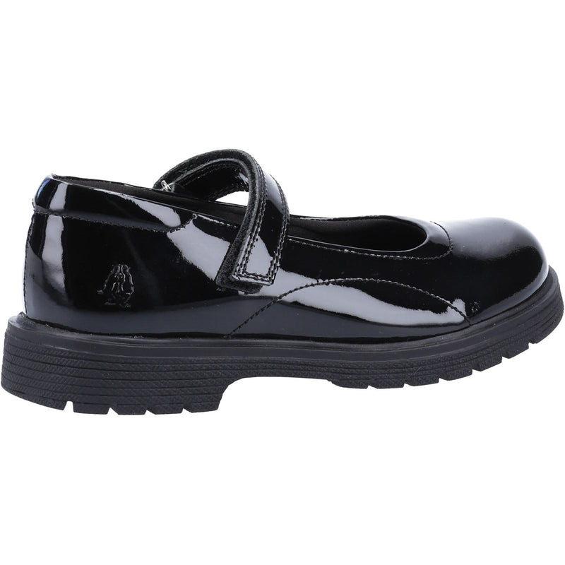 Hush Puppies Tally Junior Patent Leather Junior Patent Black Shoes