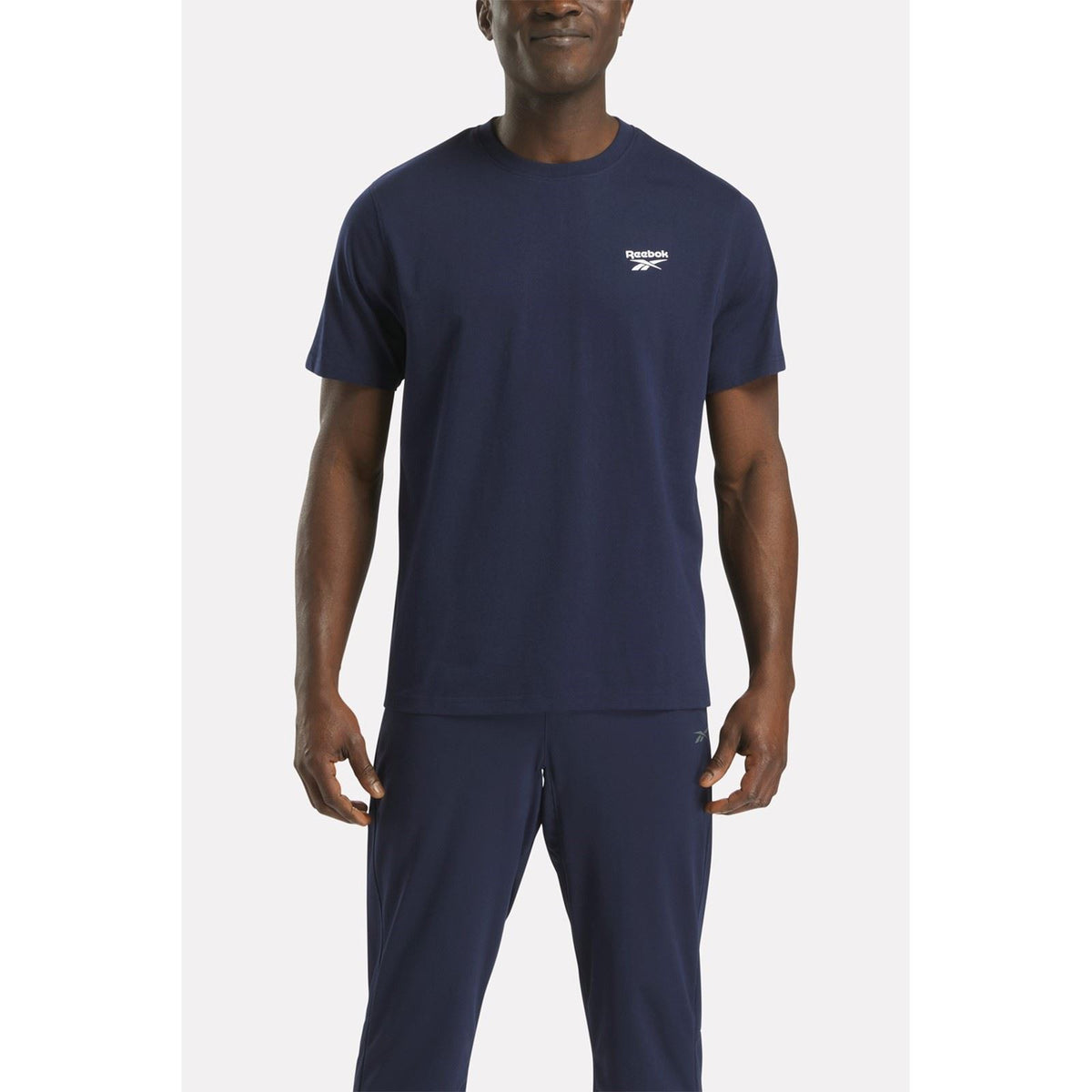 Reebok Cody Crew Neck Tee Cotton Men's Blue Short Sleeve T-Shirts