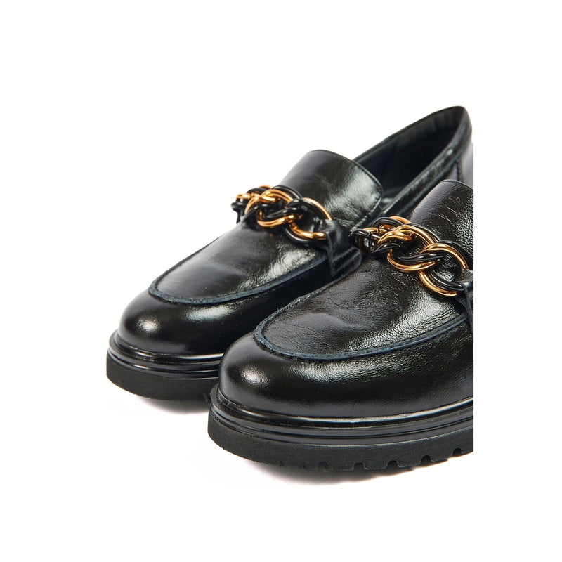 Pod Tate Faux Leather Women's Black Loafers