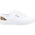 Superga 2630 Stripe Pad Leopard 100% Cotton Women's White/Leopard Trainers