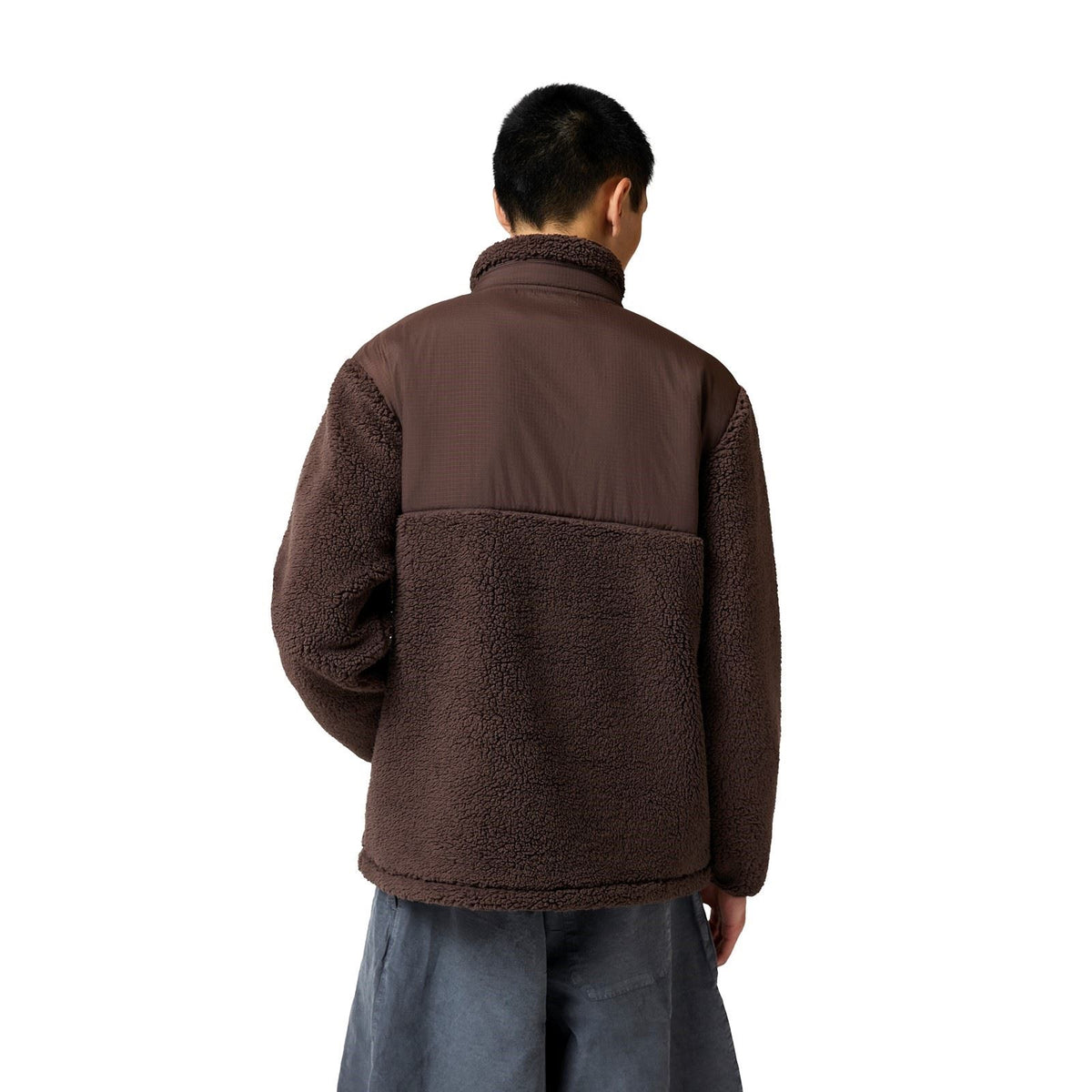 Hunter Elements 1/4 Zip Borg Fleece Polyester Men's Brown Fleece Pullover