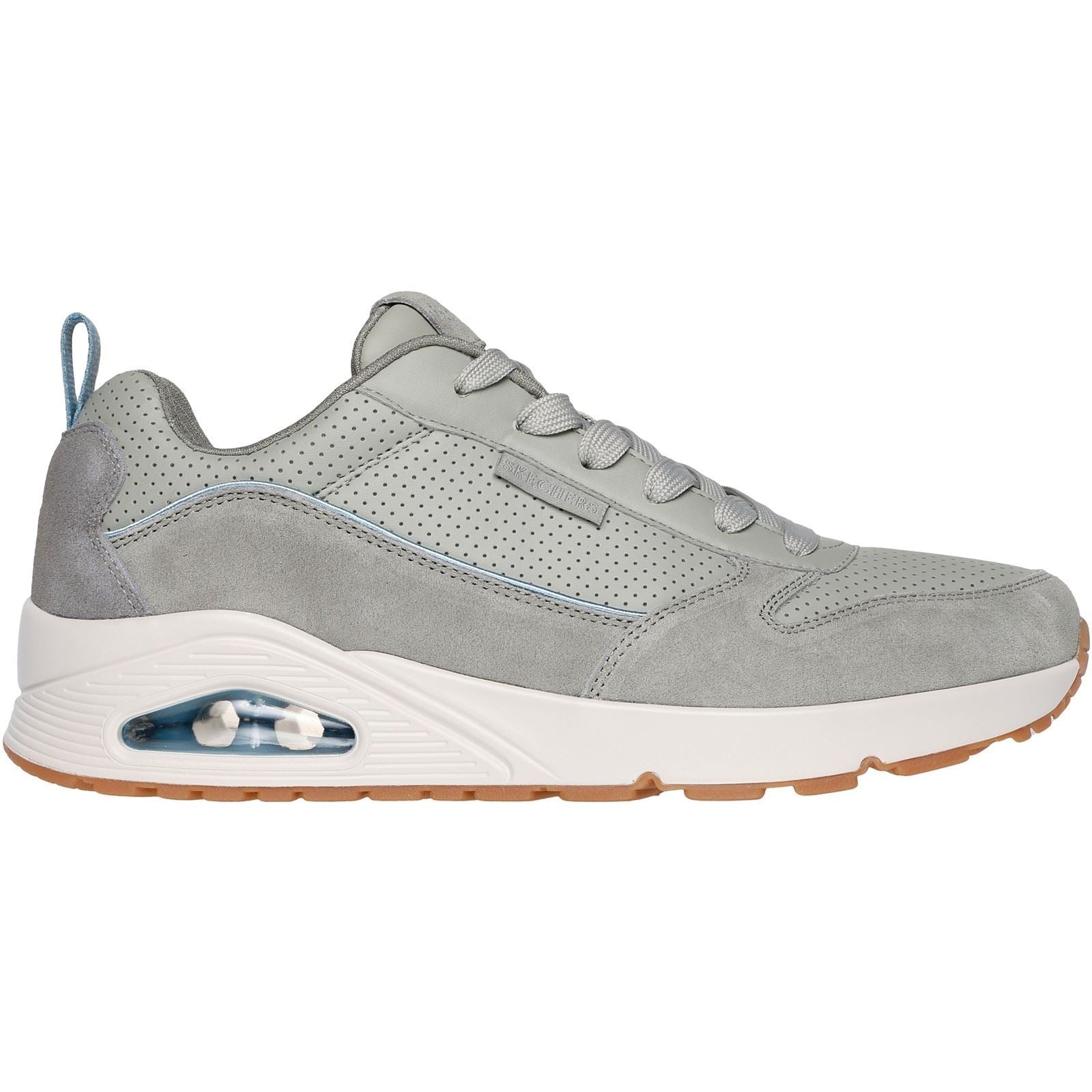 Skechers Uno Stacre 2.0 Leather Men's Sage Trainers