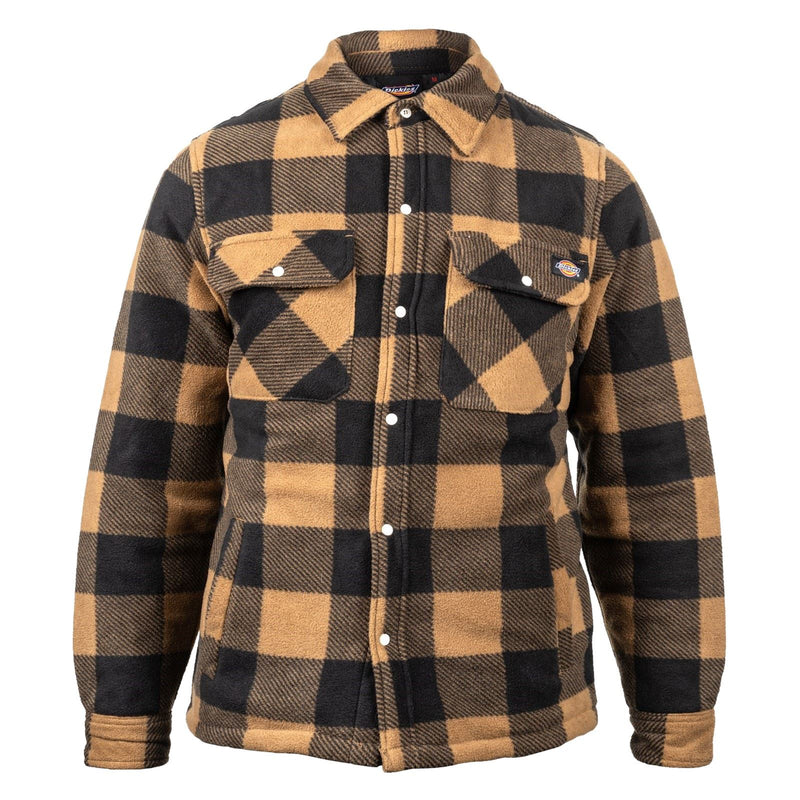 Dickies Portland Polyester Men's Khaki Casual Shirt