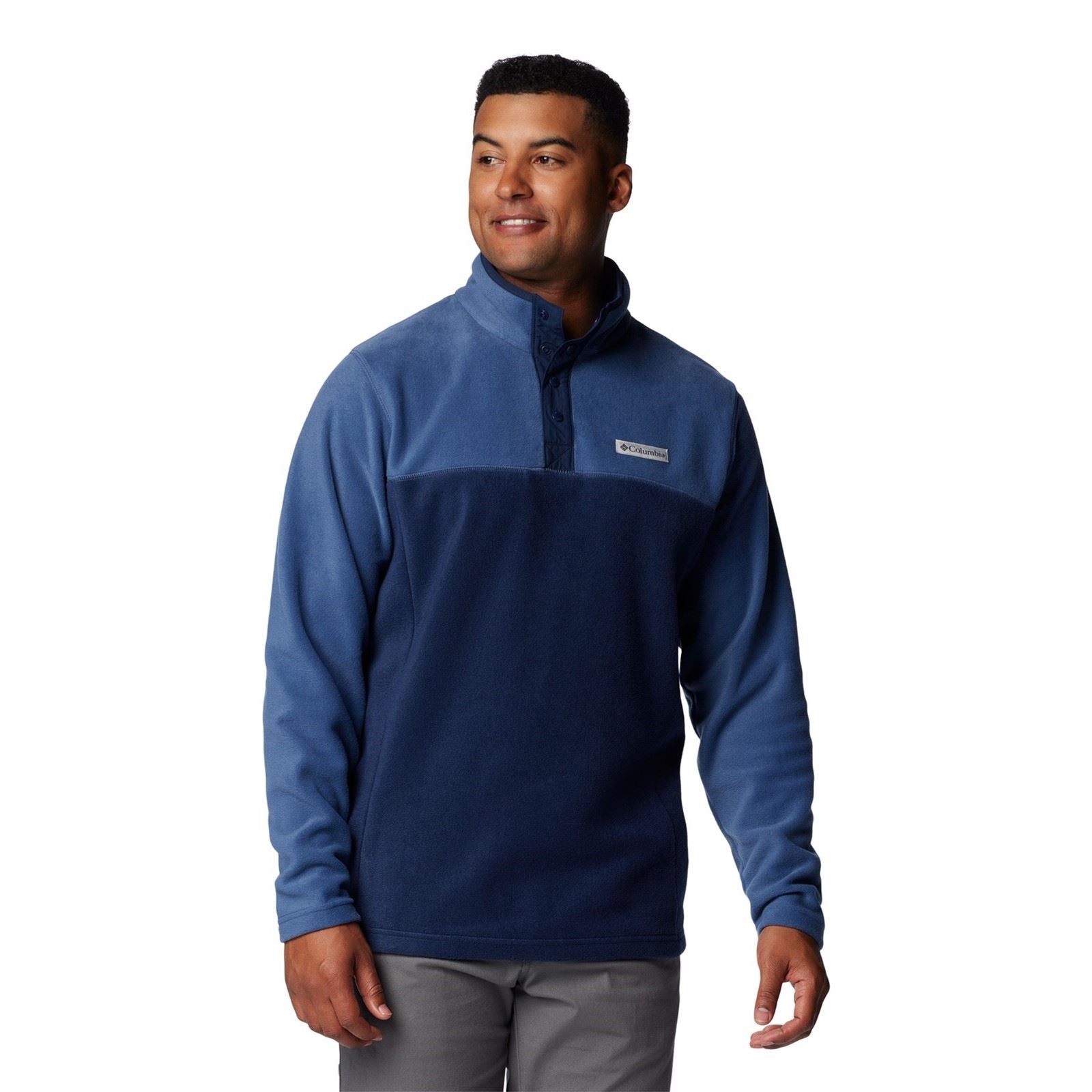 Columbia Steens Mountain Half Snap II Men's Blue Fleece Jacket