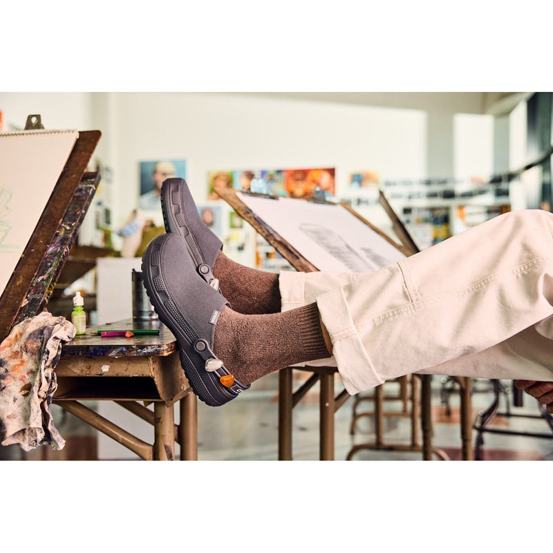 Crocs Classic Crafted Cotton Black Sand Clogs