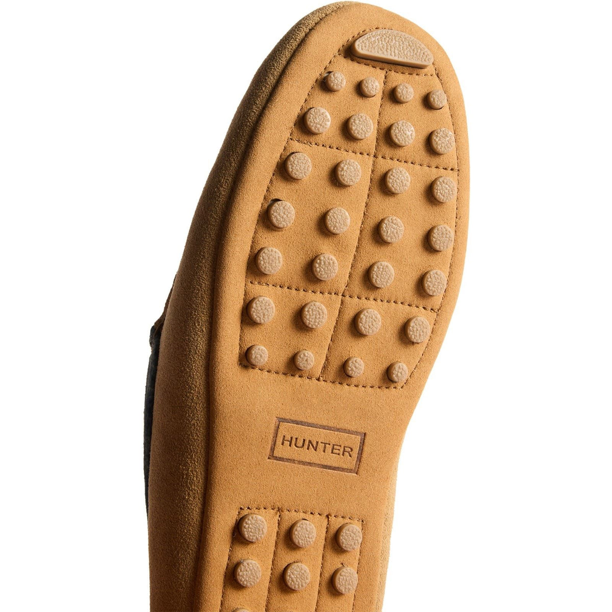 Hunter Moccassin Suede Men's Natural Slippers
