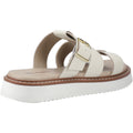 Hush Puppies Celeste Slide Leather Women's Cream Sandals