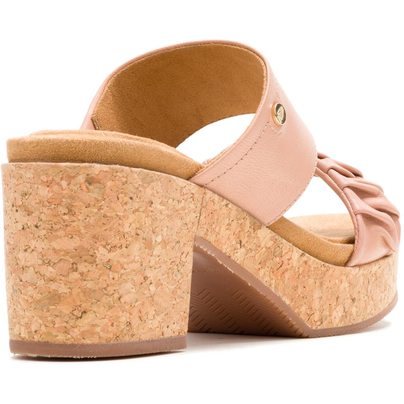 Hush Puppies Poppy Leather Women's Cafe Creme Sandals