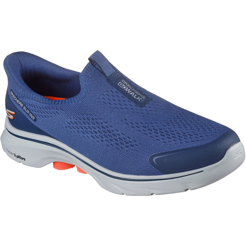 Skechers GO WALK 7 Easy On Evolution Textile Men's Navy Trainers