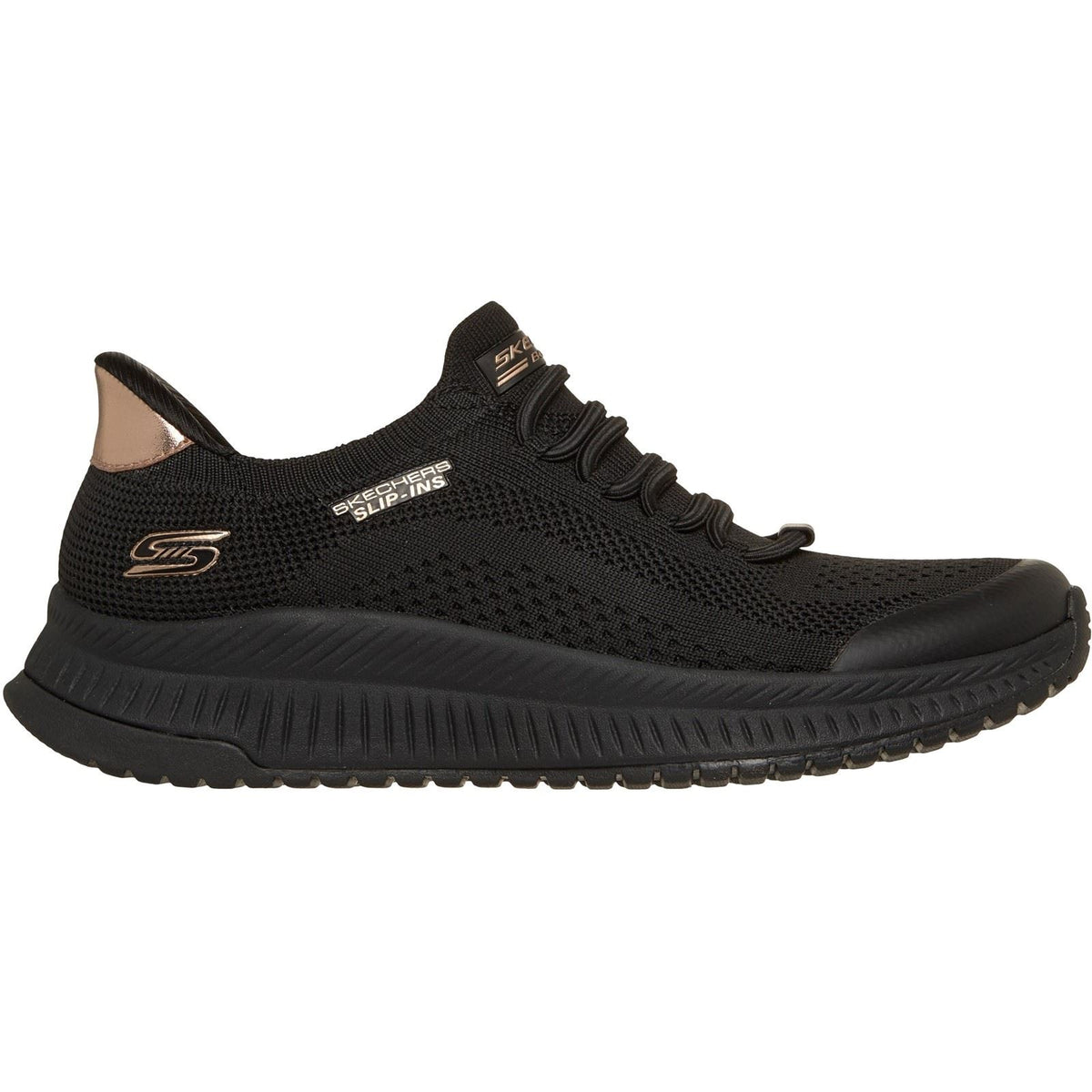 Skechers BOBS Sport Squad 4 Dire Step Polyester Women's Black Trainers