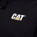Caterpillar Trademark Banner Cotton Men's Black Hooded Sweatshirt