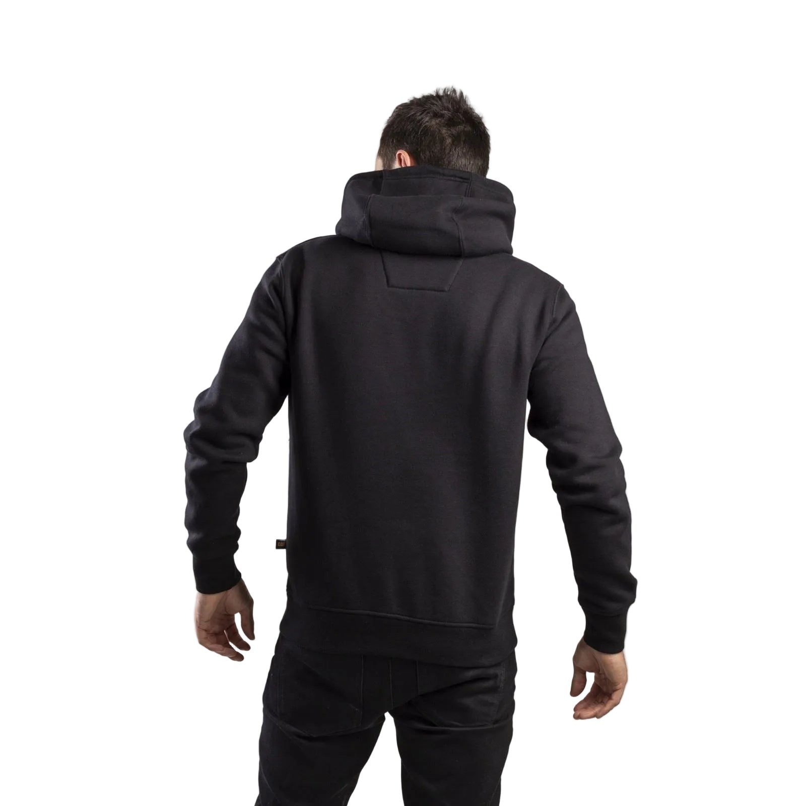 Caterpillar Trademark Cotton Men's Black Hooded Sweatshirt