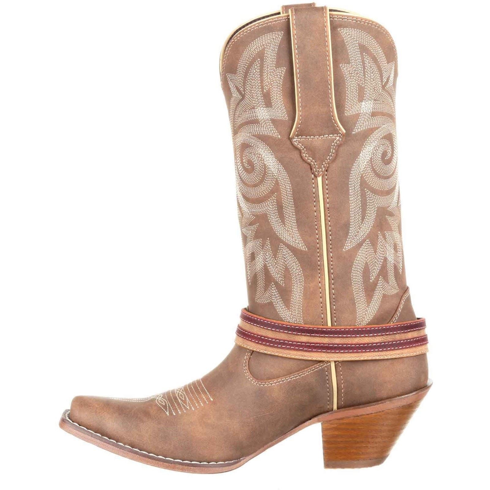 Durango Crush Flag Leather Women's Brown/Khaki Boots