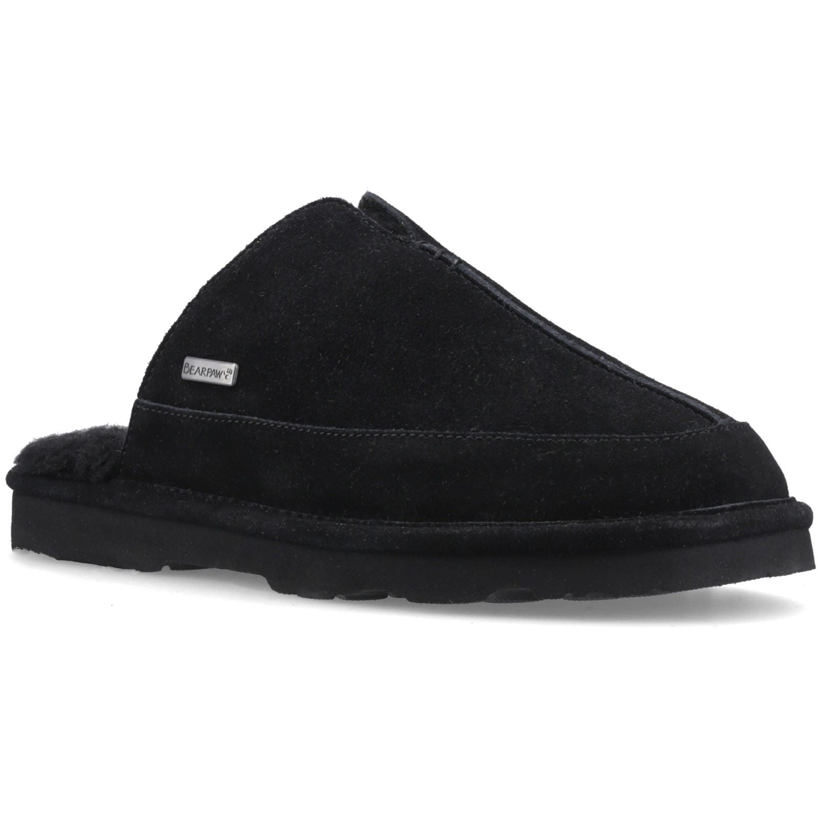 Bearpaw Walker Suede Men's Black Slippers