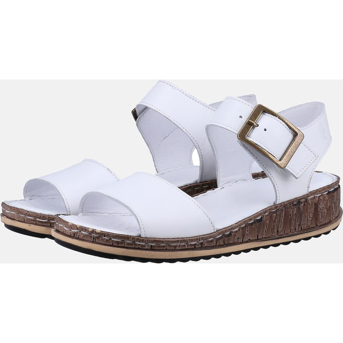 Hush Puppies Ellie Leather Women's White Sandals