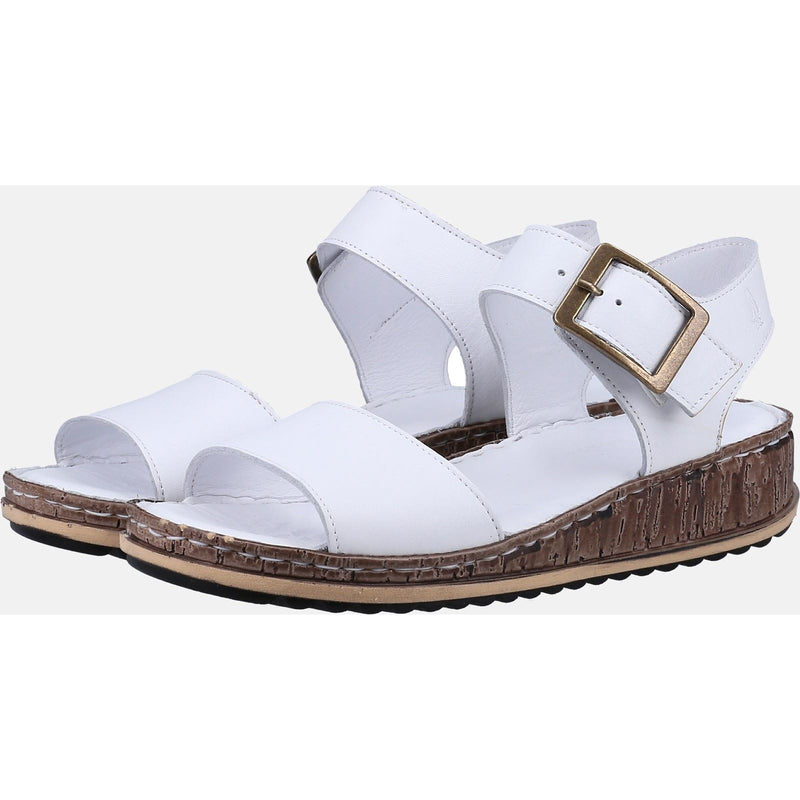 Hush Puppies Ellie Leather Women's White Sandals
