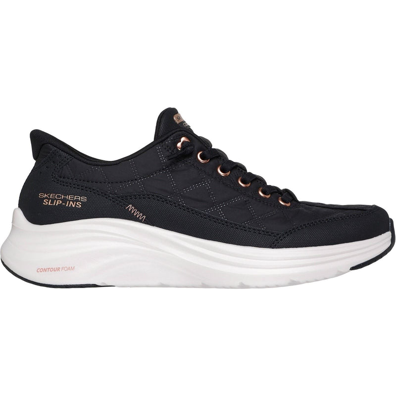 Skechers Contour Foam Golden Hour Textile Women's Black/Rose Gold Trainers