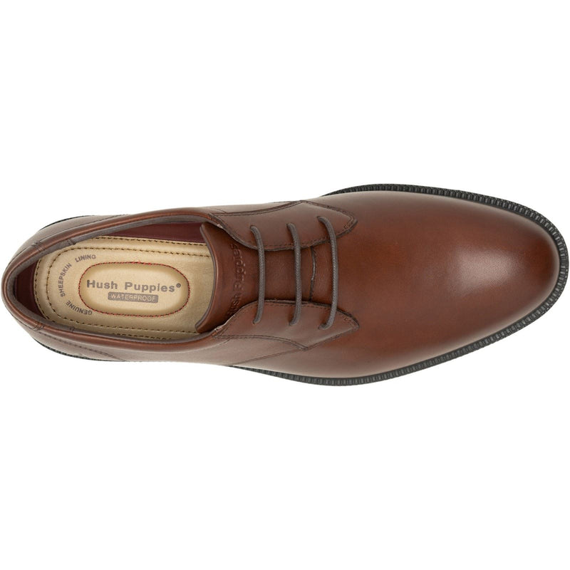 Hush Puppies Banker Leather Men's Brown Lace-Up Shoes