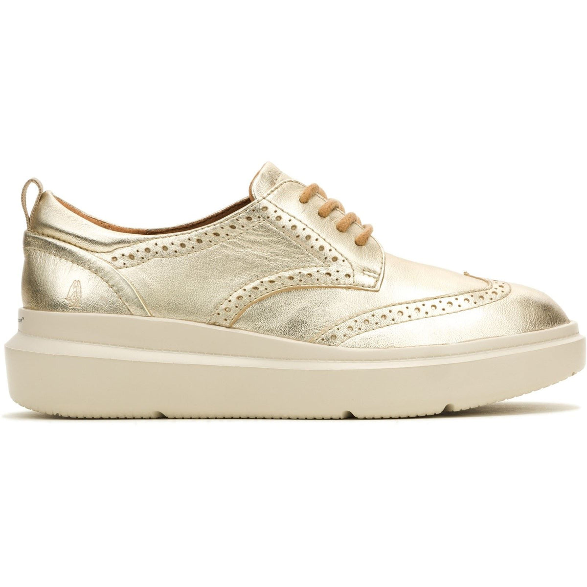 Hush Puppies Joy Leather Women's Champagne Brogues Shoes