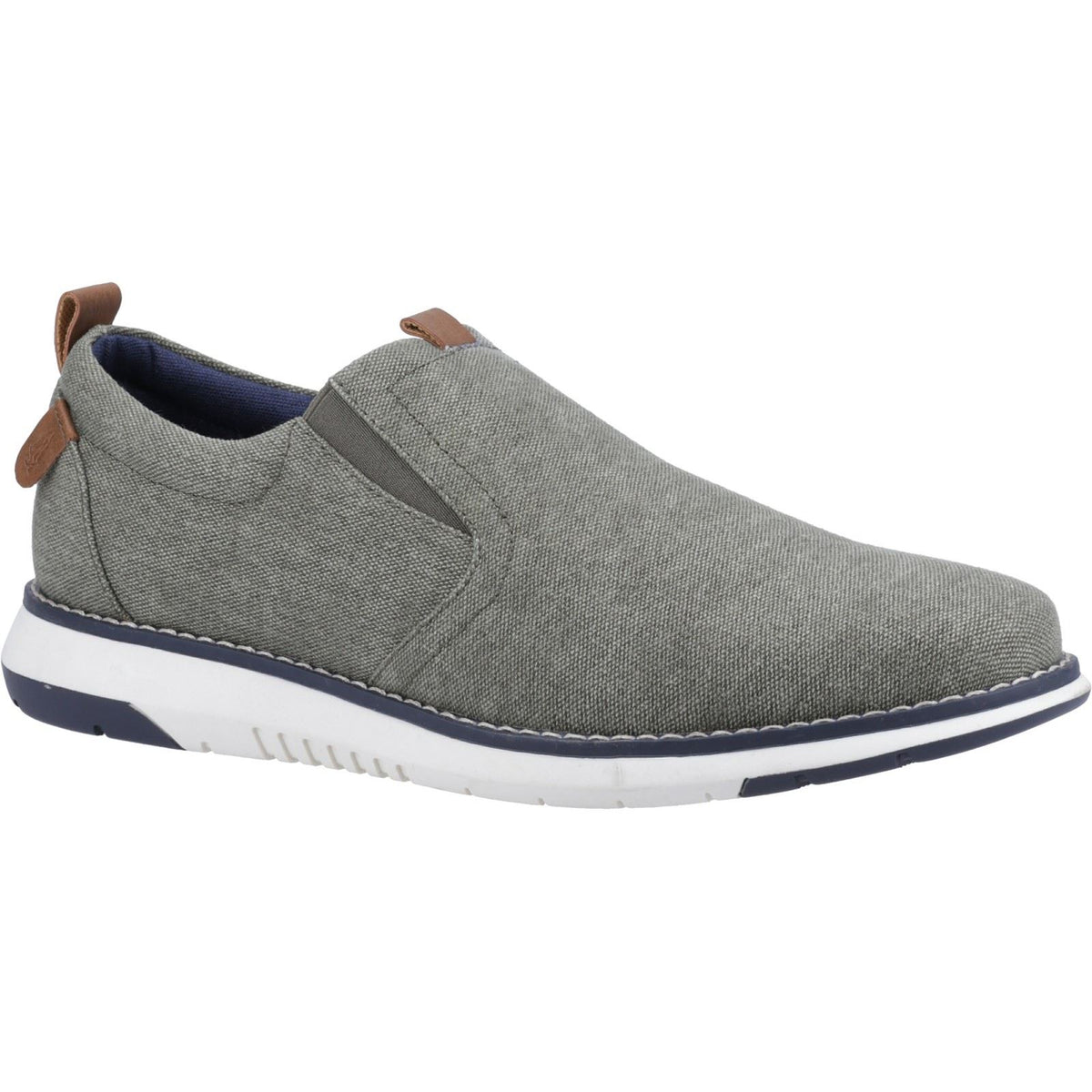Hush Puppies Benny Canvas Men's Khaki Trainers