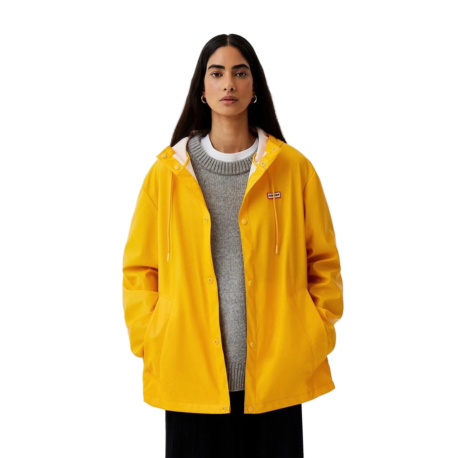 Hunter Izzy Hooded Gold Jacket