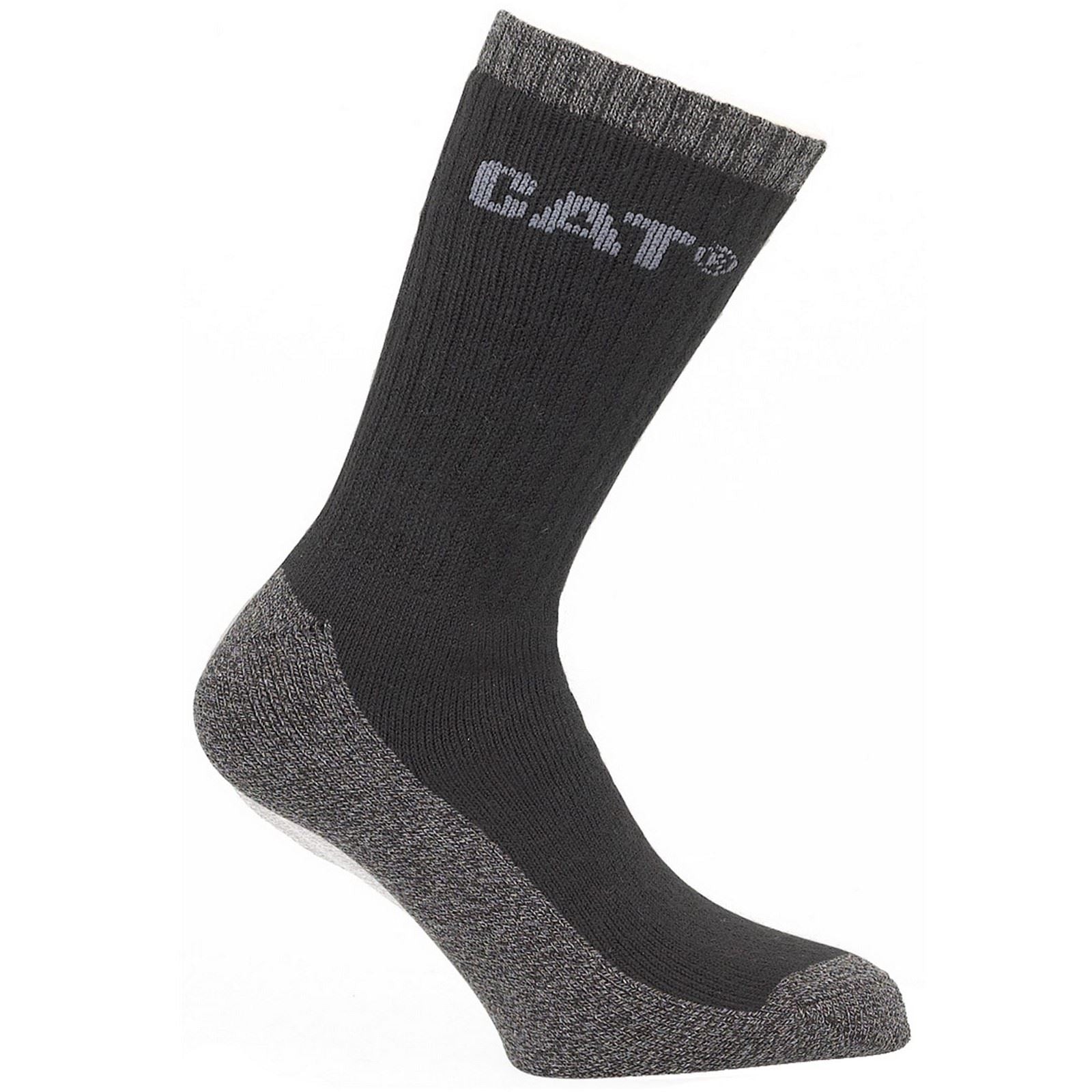 Caterpillar CAT Thermo Cotton Black Socks - Calf