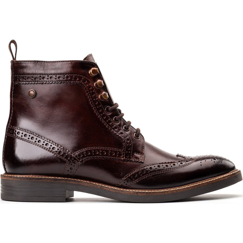 Base London Bristol Leather Men's Burnt Brown Brogues Shoes