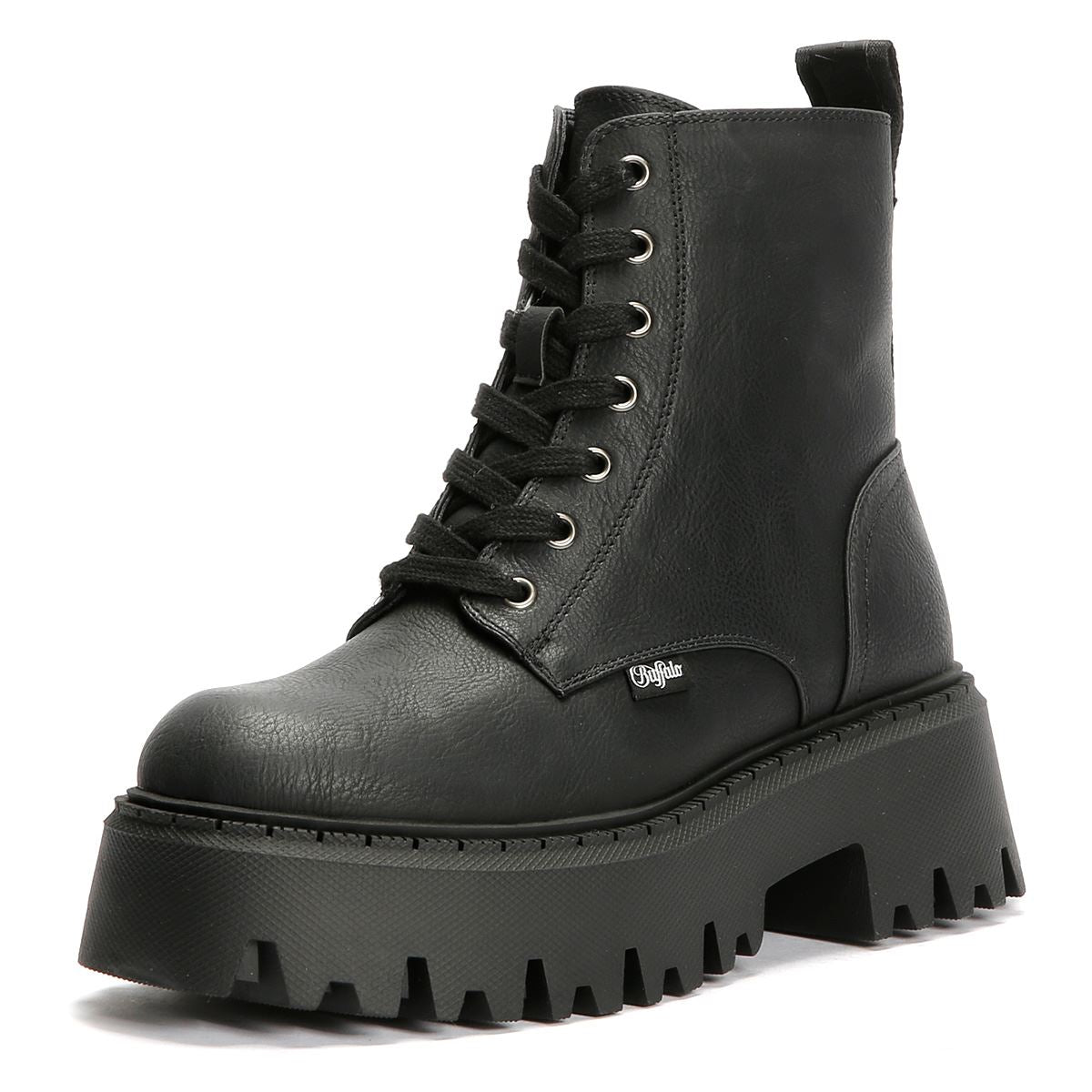 Buffalo Aspen Lace Up Warm Women's Black Boots