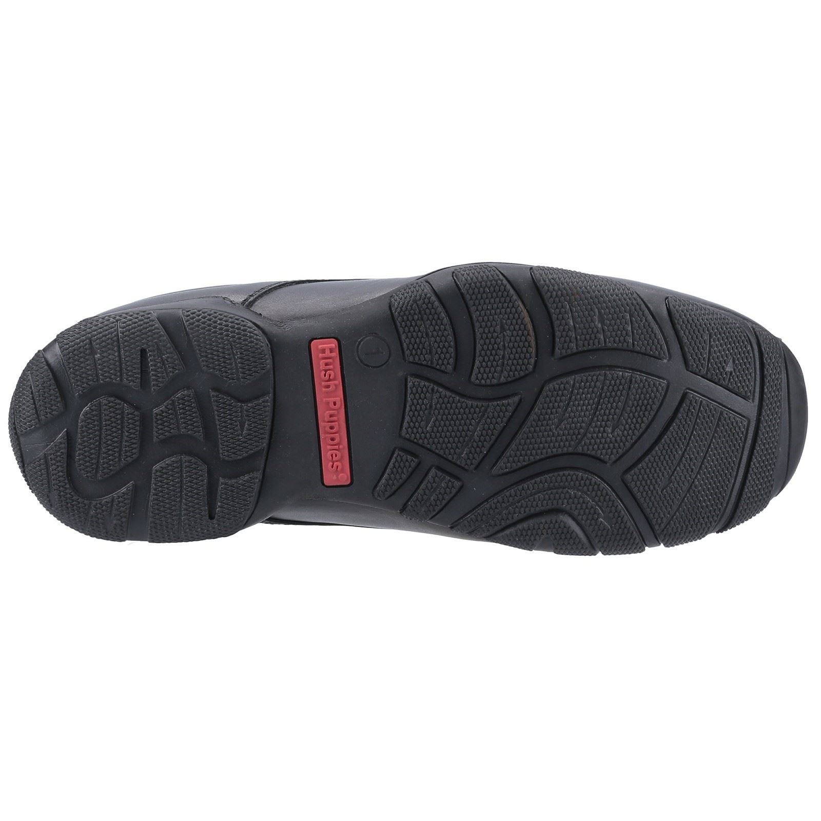 Hush Puppies Elijah Youth Boy's Black Leather Loafers