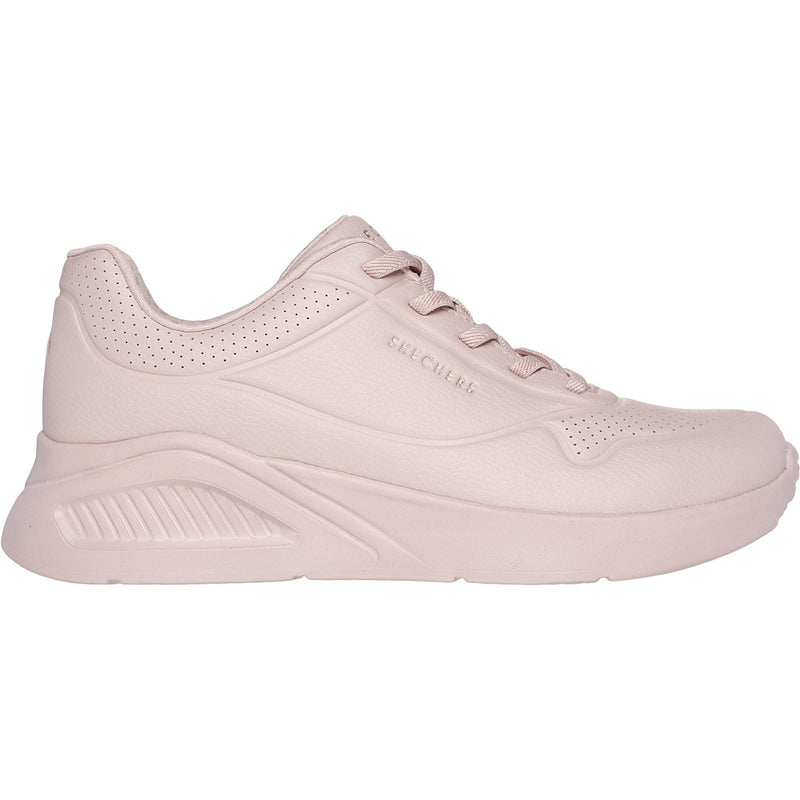 Skechers Uno Lite Work Synthetic Women's Blush Trainers