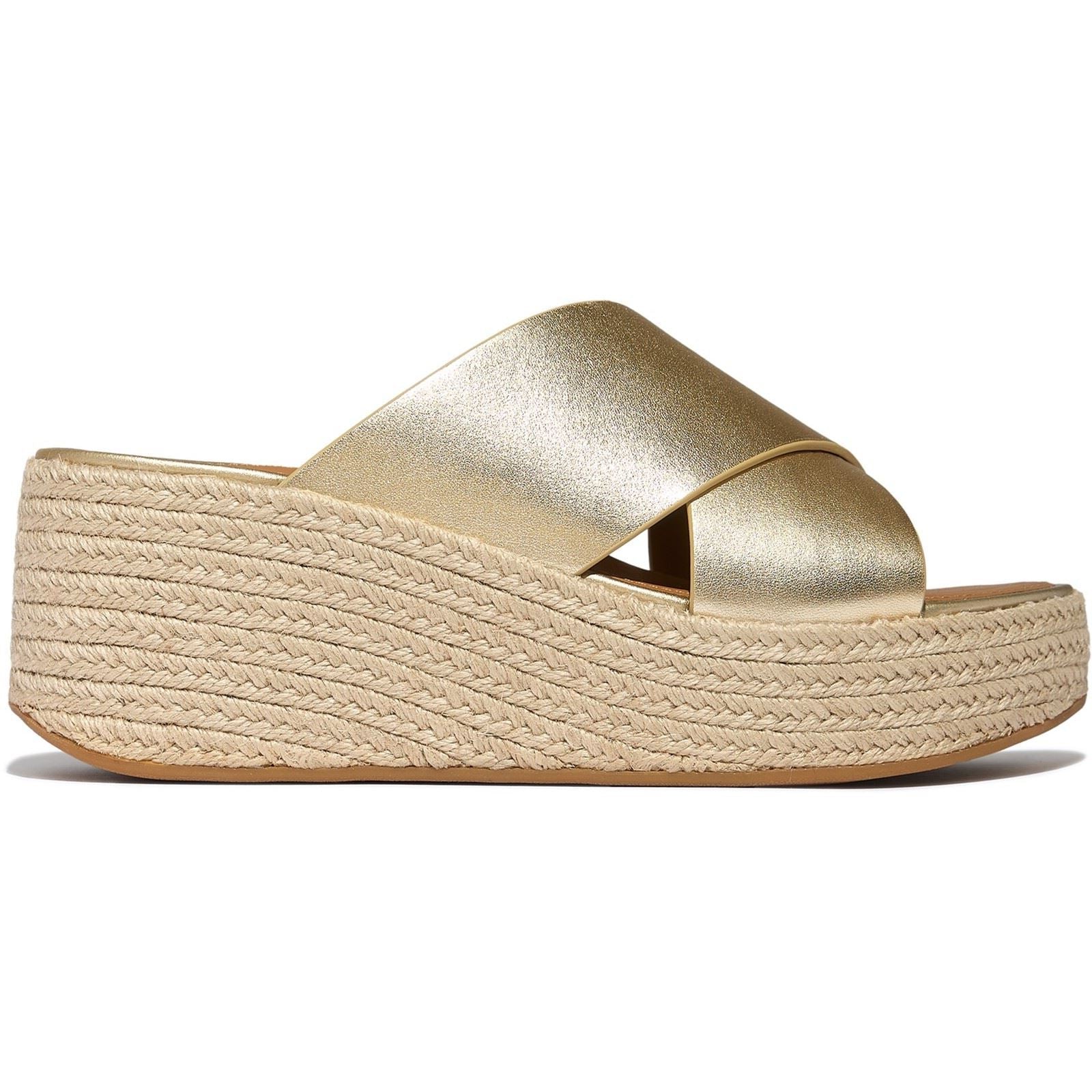 Fitflop Platfforms Leather Women's Platino Sandals