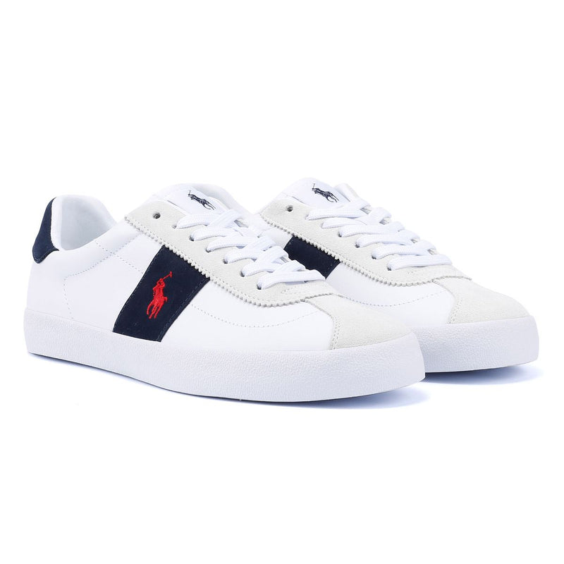Ralph Lauren Vulc II Men's White / Navy / Red Trainers