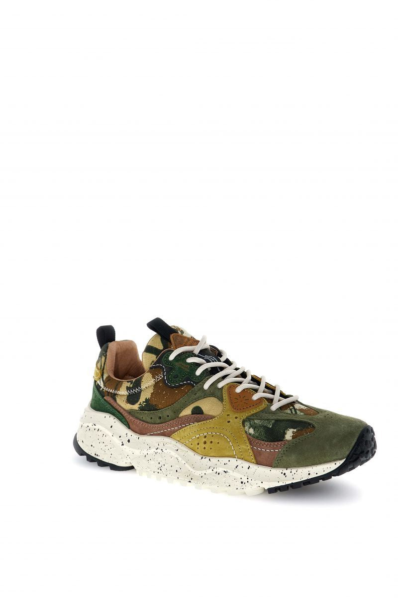 Flower Mountain Wave Suede Men's Camouflage Trainers