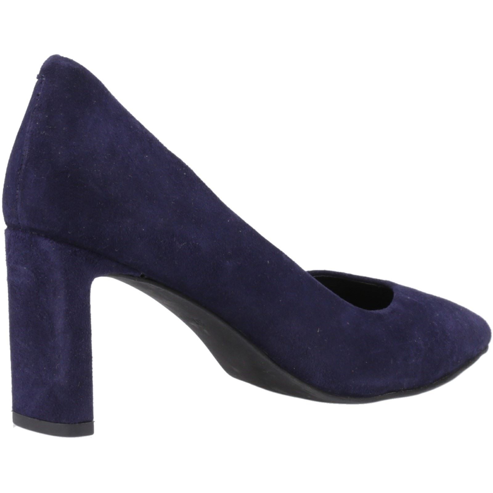 Hush Puppies Olivia Suede Women's Navy Heels