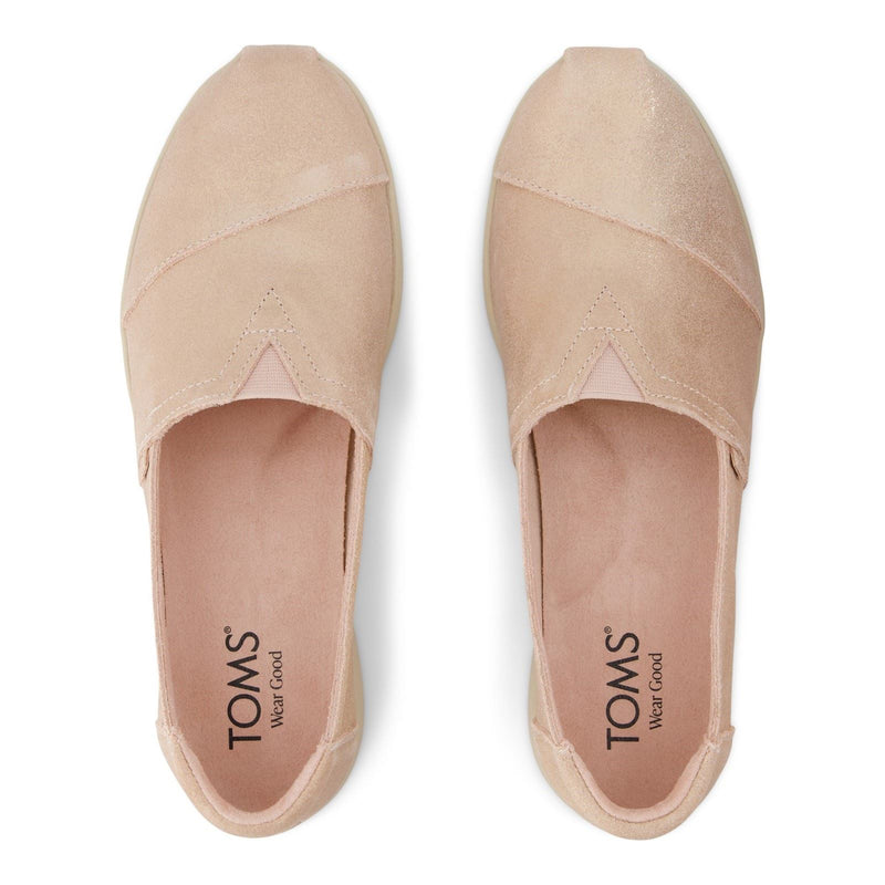 TOMS Alpargata Plus Leather Women's Pale Rose Espadrilles