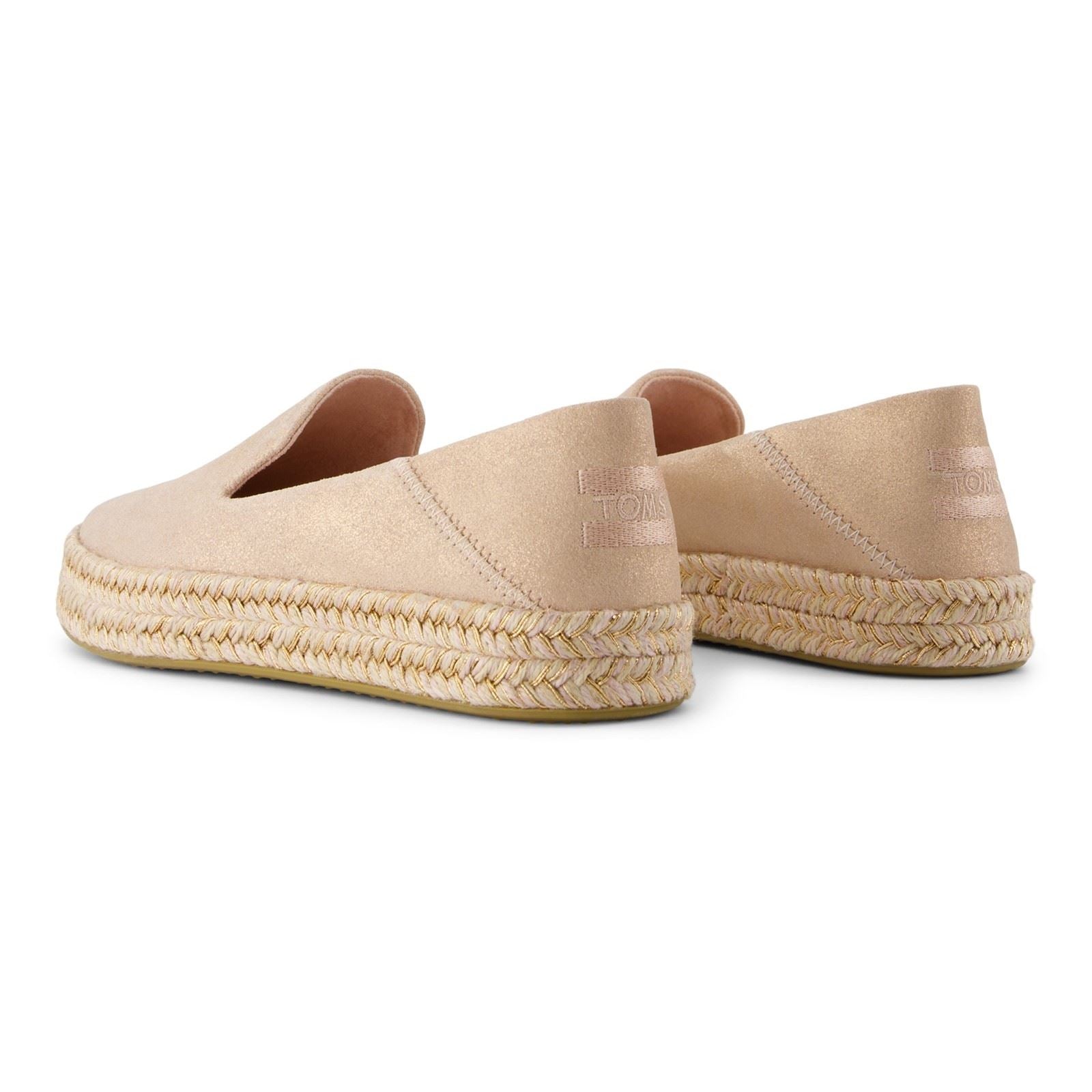 TOMS Carolina Leather Women's Pale Rose Espadrilles