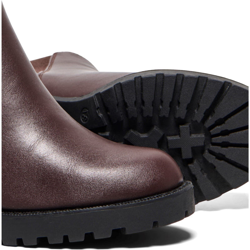 ONLY Barbara Polyurethane Women's Chocolate Brown Heeled Chelsea Boots