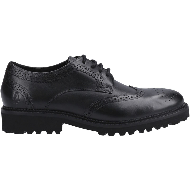 Hush Puppies Gabi Lace Up Leather Youth Girl's Black Brogues
