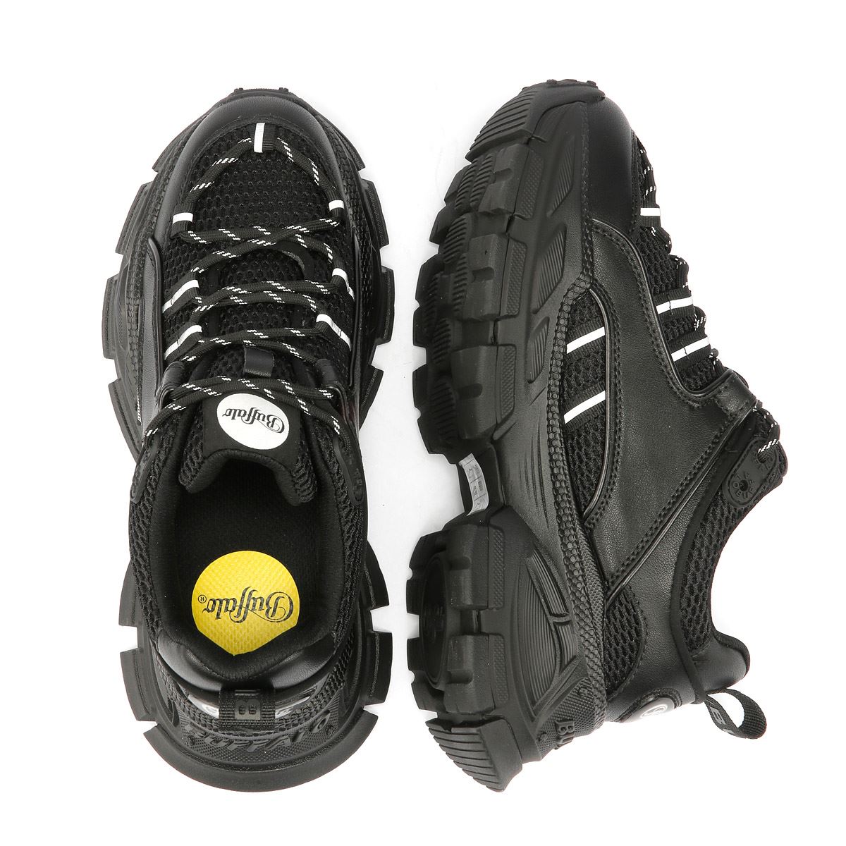 Buffalo Saturn Lace Women's Black Trainers