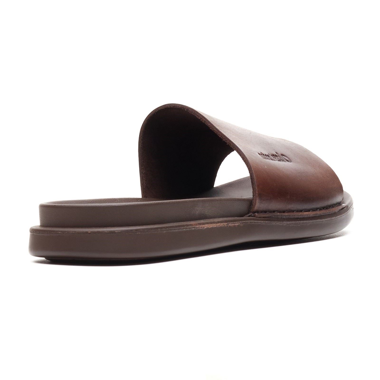 Base London Albany Leather Men's Brown Slides