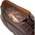 Base London York Leather Men's Burnt Brown Brogues Shoes