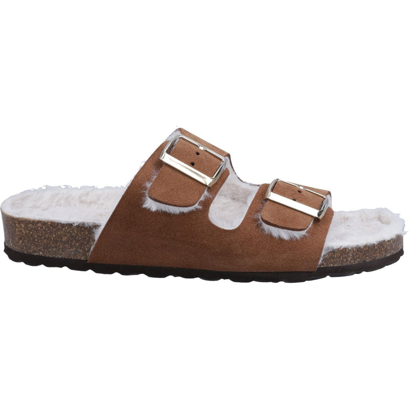 Hush Puppies Jessie Leather Women's Tan Slippers