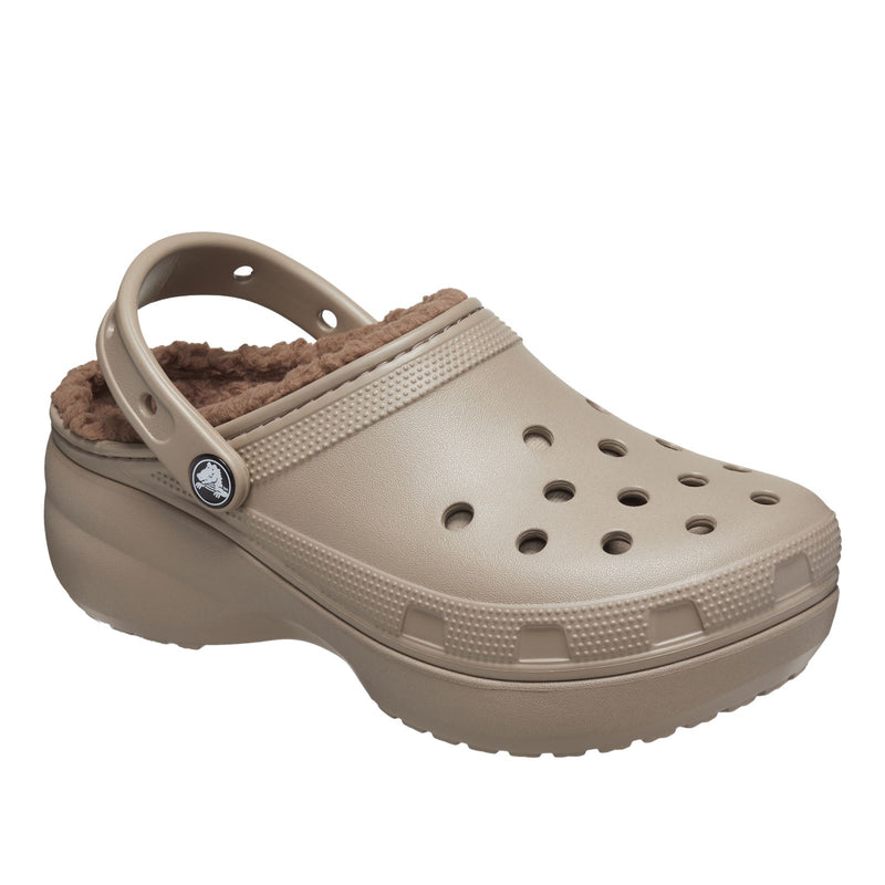 Crocs Classic Platform Lined Synthetic Women's Mushroom Clogs