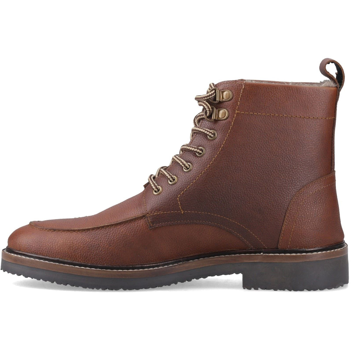 Hush Puppies Huxley Leather Men's Brown Ankle Boots