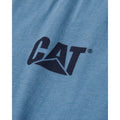 Caterpillar Trademark Banner Long Sleeve Cotton Men's Green T-Shirt