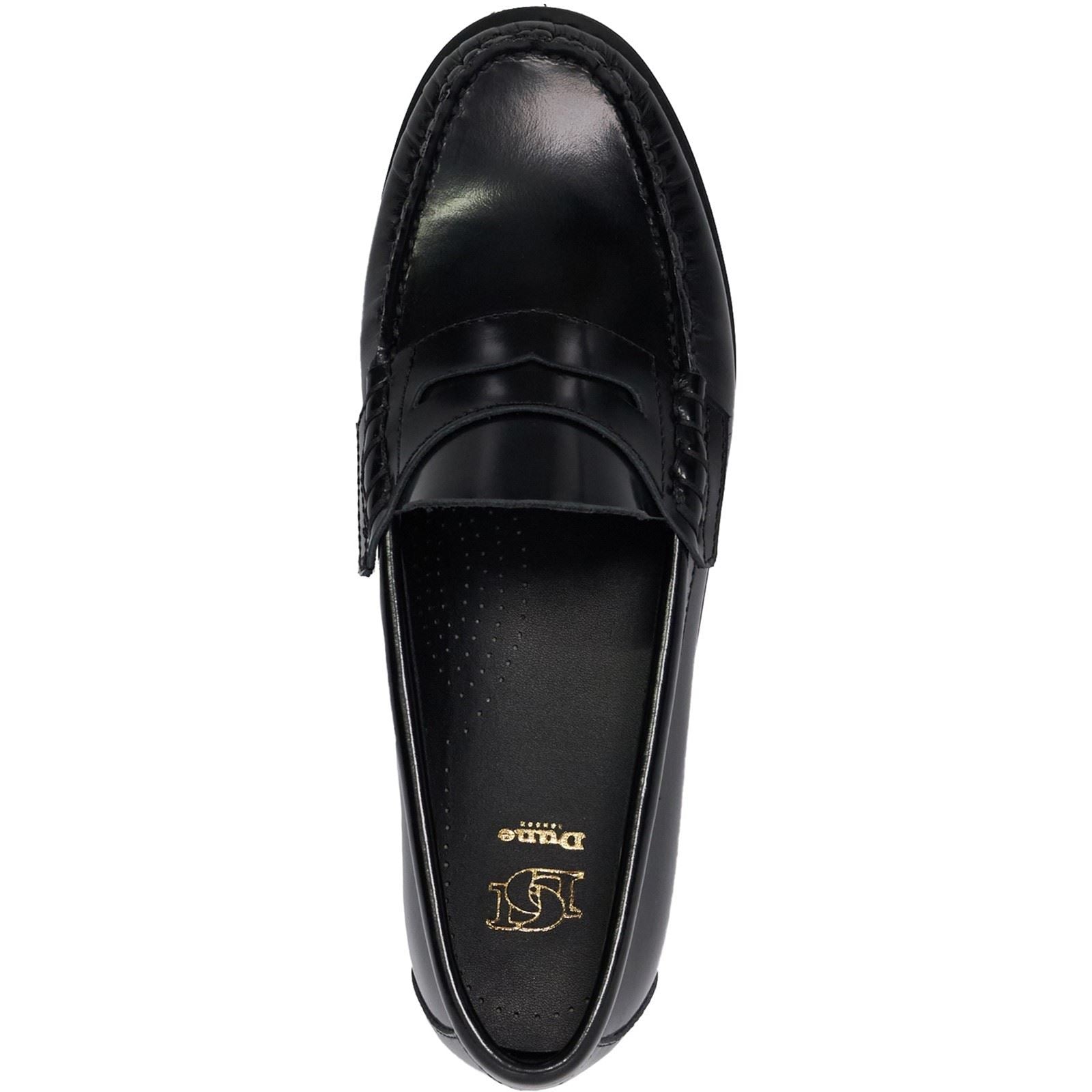 Dune Ginni Leather Women's Black Shoes